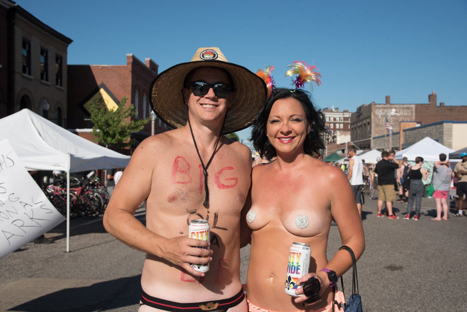 2017 World Naked Bike Ride in St. Louis